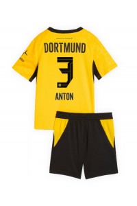 Borussia Dortmund Waldemar Anton #3 Jalkapallovaatteet Lasten Kotipeliasu 2026-27 Lyhythihainen (+ Lyhyet housut)